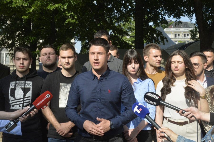 Student Pavlović: Dobijamo sve veću podršku, očekujemo da nas danas poseti veliki broj građana