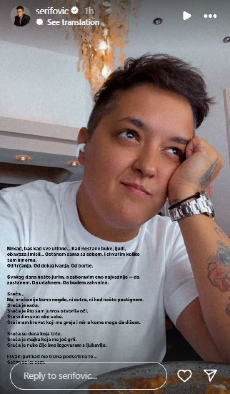 "Kad ostanem sama shvatim koliko sam umorna..." Šerifovićeva zaintrigirala! (FOTO)