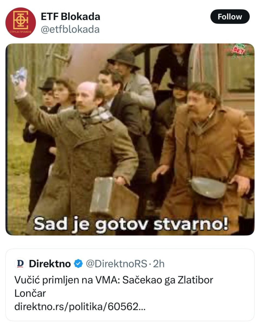 Blokaderi likuju što je predsednik Vučić primljen na VMA! (FOTO)