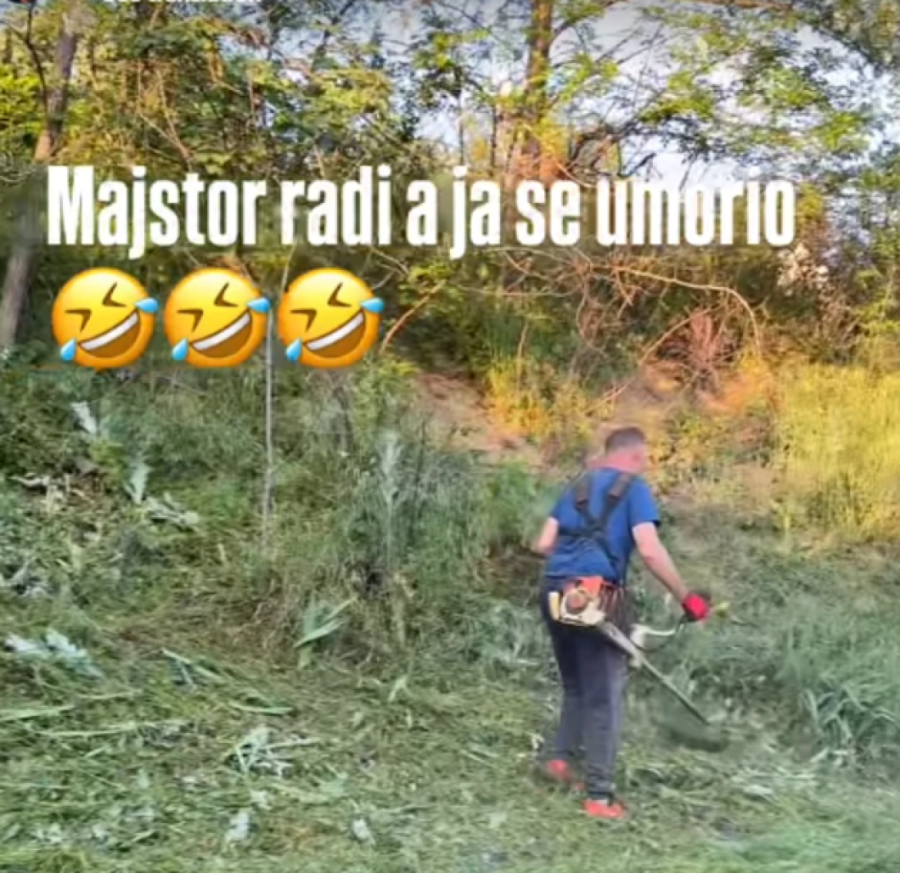 Naš voditelj pokazao kako sređuje imanje: Evo koga je angažovao da mu pomogne! (FOTO)