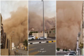 Zid od peska lomi sve pred sobom! Džinovska peščana oluja paralisala Saudijsku Arabiju, Kuvajt i Jordan! (FOTO/VIDEO)