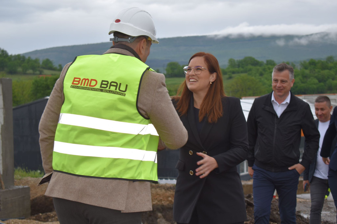 Pavkov u Pirotu obišla završne radove na izgradnji moderne kompostane za tretman zelenog i biorazgradivog otpada