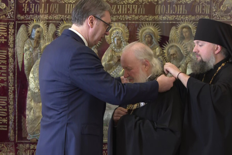 Patrijarh Kiril: Orden više od nagrade, srpski i ruski narod povezani istorijom (FOTO/VIDEO)