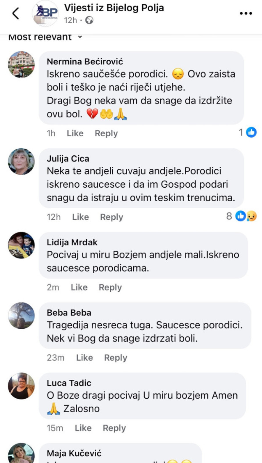 Jadni ljudi izgubiše sina jedinca: Danas je sahrana nastradalom detetu iz Bijelog Polja, svi grcaju u suzama