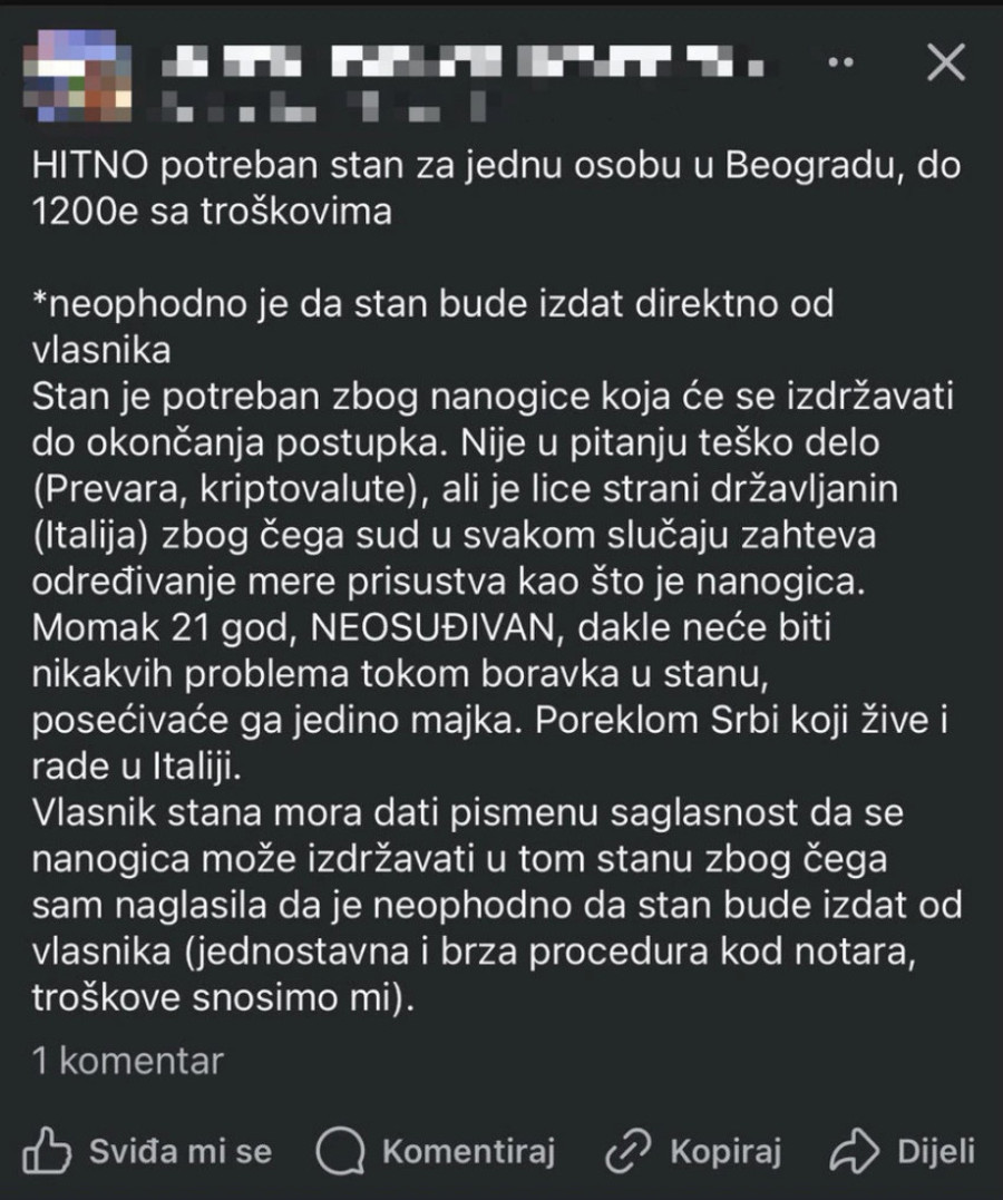 Traži stan za dečka s nanogvicom! Oglas koji je zapalio mreže – vlasnik mora da potpiše saglasnost!