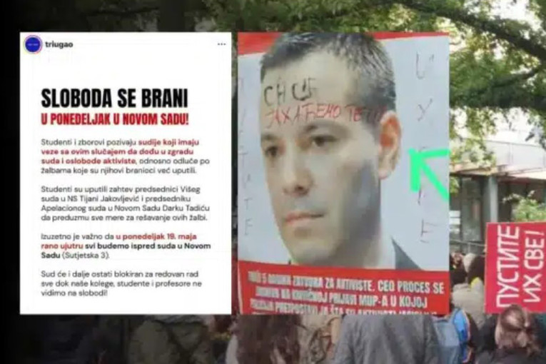 Neviđeni pritisak blokadera na sud u Novom Sadu! Targetiraju tužioce i sudije, nema pravde dok su pritvoreni oni koji su kovali državni udar