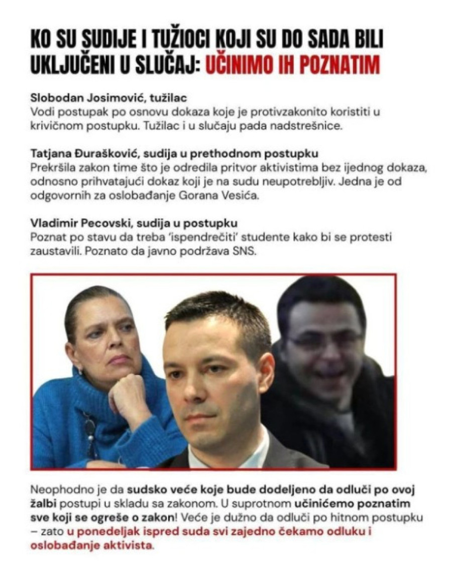 Karadarević: Ne sme nikom biti cilj da rušimo pravosuđe