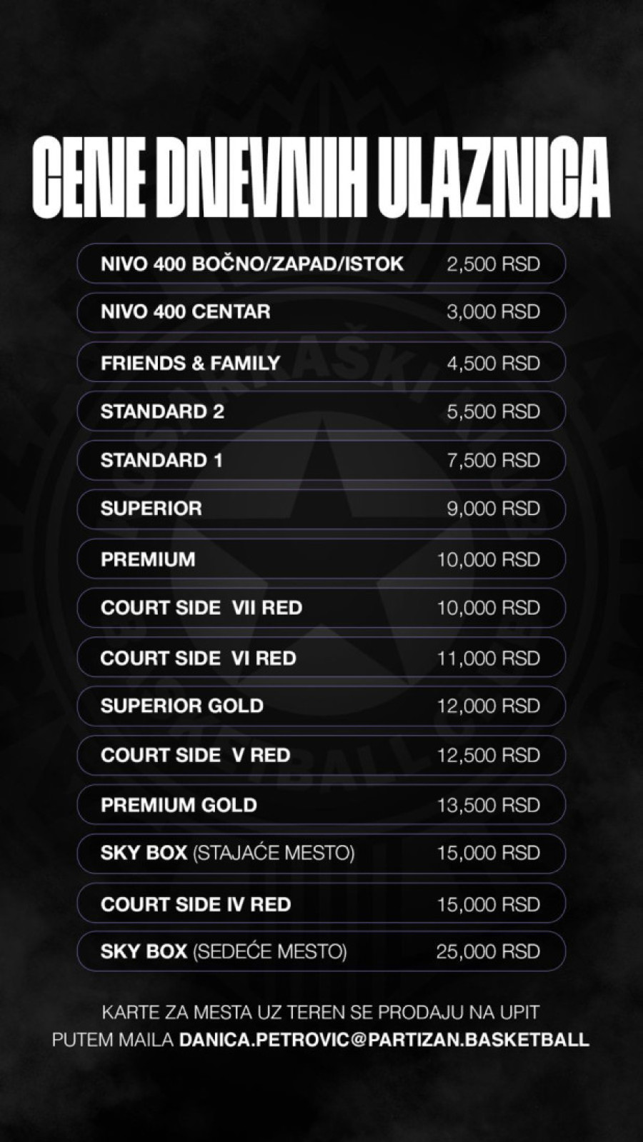Grobari, spremite se za spektakl: Počinje prodaja karata za Dubai!