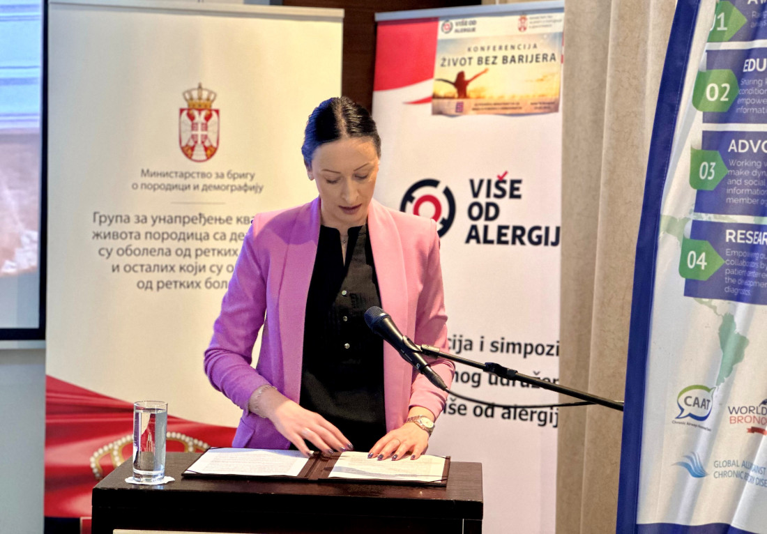 Žarić Kovačević: Rekordan budžet za retke bolesti – država izdvojila 10,2 milijarde dinara