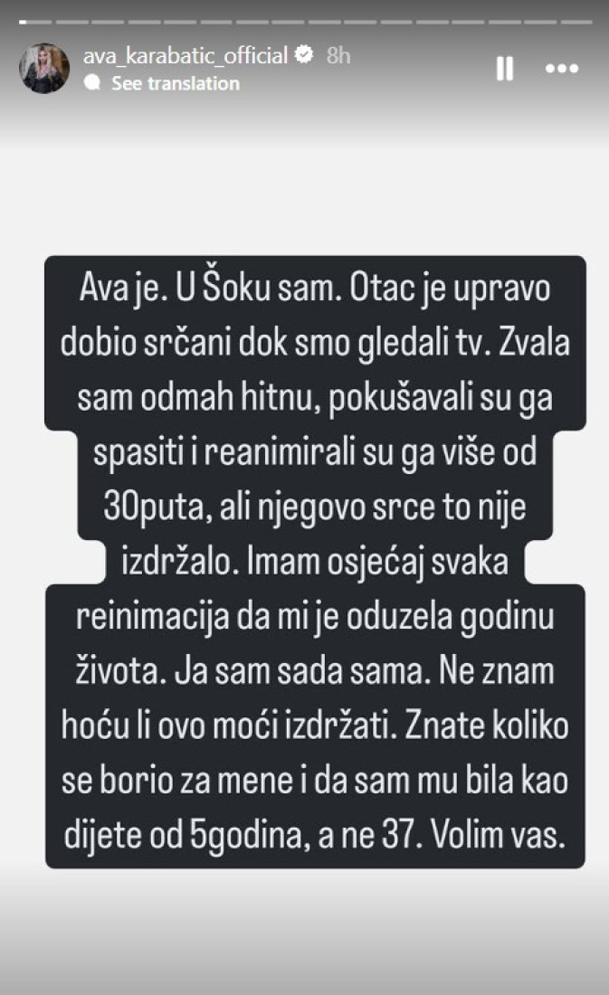 Preminuo otac Ave Karabatić (59): Reanimirali su ga 30 puta, u šoku sam...