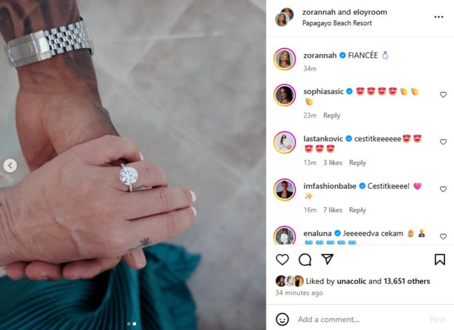 Verila se Zorannah! Influenserka blista pored golmana, a tek da joj vidite prsten (FOTO)