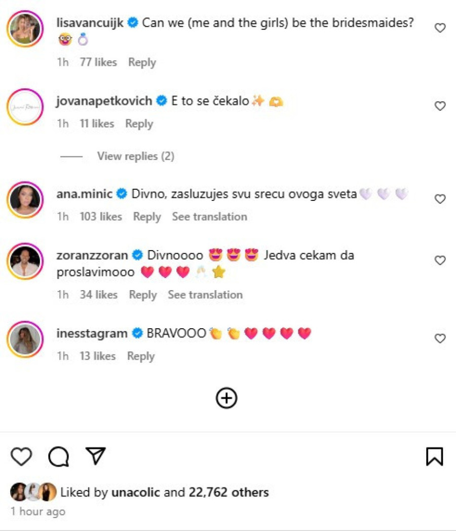 Zorannah će odlepiti! Bivša žena njenog verenika joj ostavila komentar ispod fotke