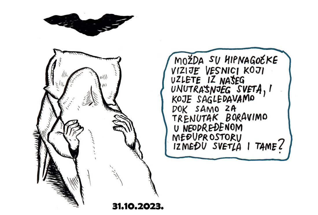 Crtež kao dnevnik: Izložba "Hvatač snova" Aleksandra Zografa u bioskopu Balkan (FOTO)