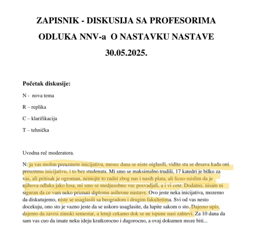 Blokaderi sa FTN planiraju izbore i sabotažu onlajn nastave!