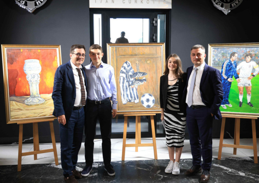 Da li ste znali da je legendarni Moca bio slikar? Umetnička dela možete videti na stadionu Partizana! (GALERIJA)