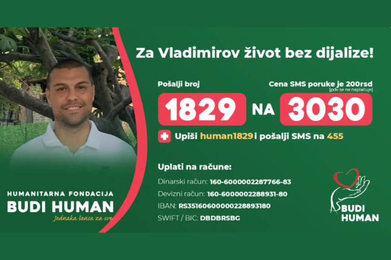 Za život bez dijalize: Pomozimo Vladimiru da ode na transplantaciju bubrega u Belorusiju