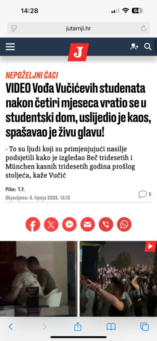 Ogoljeni fašizam blokaderske bande! Gore od linča: Foteljaške falange u delirijumu zbog napada na Miloša Pavlovića! (VIDEO)