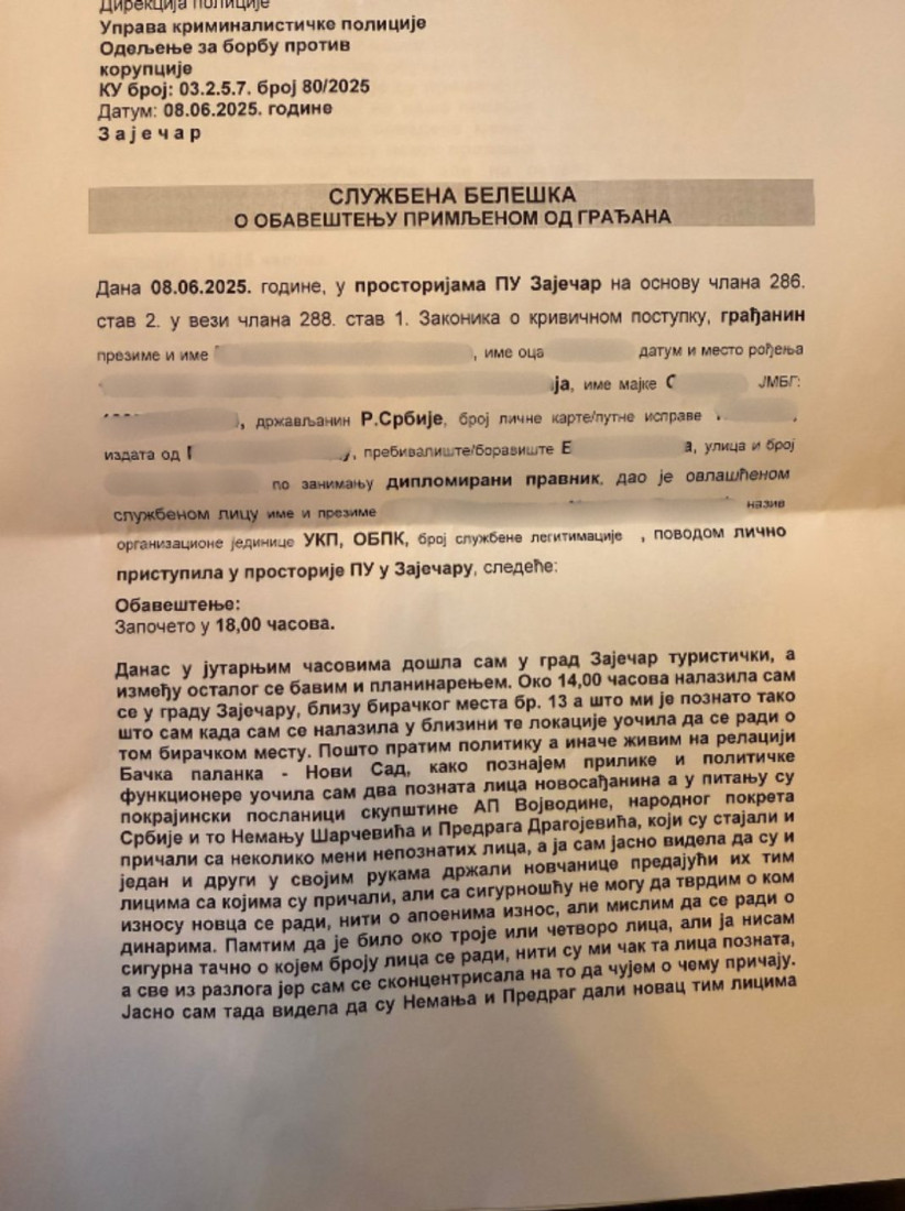 Skandal! Opozicioni pokrajinski poslanici uhvaćeni u kupovini glasova u Zaječaru (FOTO)