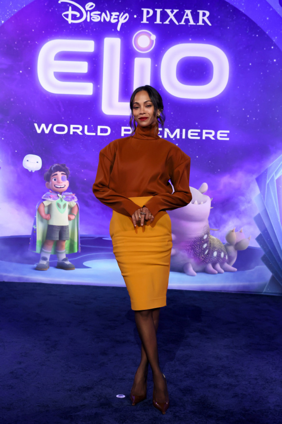 Zoe Saldana na svetskoj premijeri filma "Elio": Najveću pažnju privukli njeni sinovi (FOTO/VIDEO)