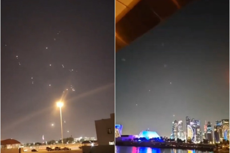 Rakete lete ka Kataru, Iraku i Bahreinu! Ovo su prvi snimci iranskog napada na američke baze (VIDEO)