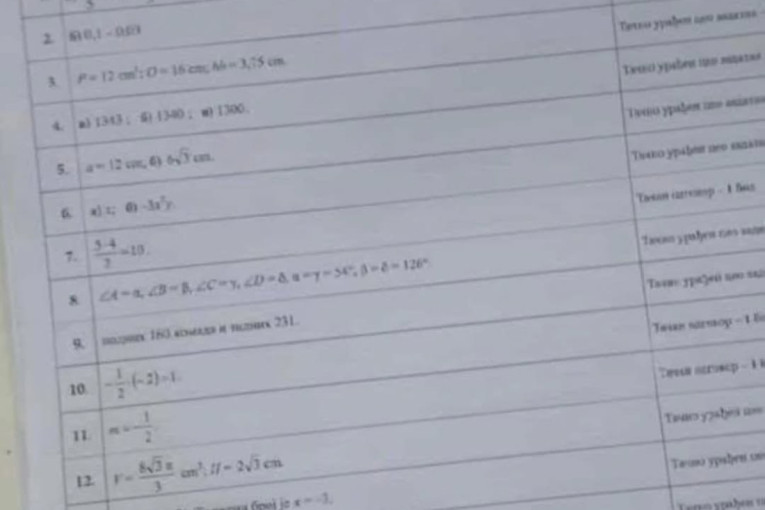 Internetom kruže lažna rešenja iz matematike! Oglasilo se Ministarstvo prosvete (FOTO)
