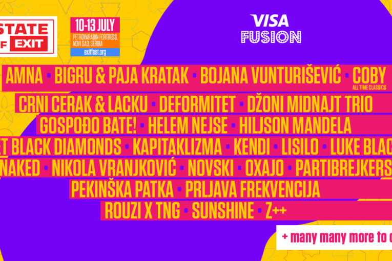 Žanrovsku raznovrsnost Visa Fusion bine ove godine donose Partibrejkersi, Bojana Vunturišević, Coby  i još mnogo uzbudljivih imena!