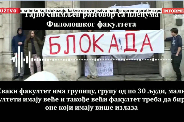 Kada padne mrak - kreće vandalizam! Razotkriveni blokaderi sa Filozofskog fakulteta (VIDEO)