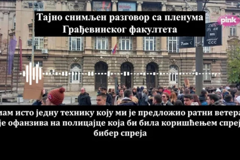 Monstruozni snimak blokadera sa Građevinskog fakulteta: Planiraju "finale" haosa na EXPO lokalu! (VIDEO)