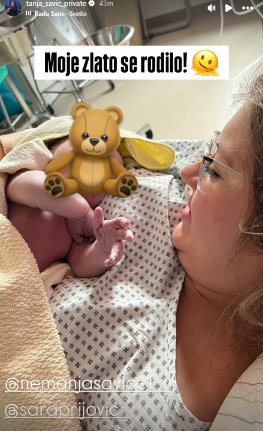 Prvo oglašavanje Tanje Savić nakon što je njen brat postao otac: Samo je jedno imala da poruči! (FOTO)