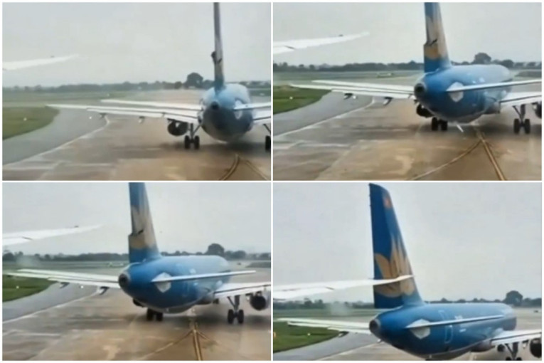 Sudar "boinga" i "erbasa" na aerodromu u Hanoju: Rep aviona pocepan, 380 putnika evakuisano (VIDEO)