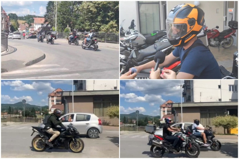 Bajkeri prošli kroz Kosjerić: "Srbija ne sme da stane!"