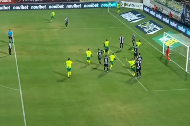 Partizan kažnjen u Larnaki: Pogledajte gol zbog kojeg je golman Milošević samo pao na kolena (VIDEO)