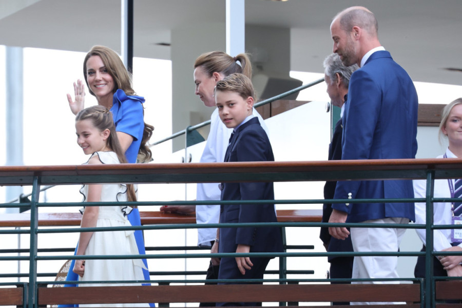 Kejt Midlton na finalu Vimbldona sa porodicom: Falio je samo jedan član! (FOTO)