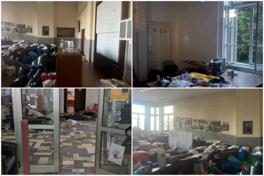 Blokaderi po naredbi Đokića kobajagi čiste rektorat: Da li to rektor želi da prevari komisiju koja stiže sutra?