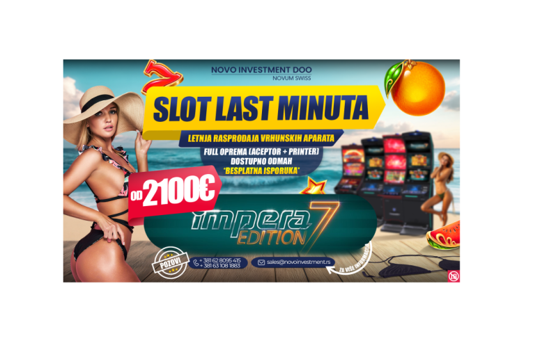 Letnja rasprodaja slot aparata: I do 50% umanjene cene - kupite, uštedite, zaradite!