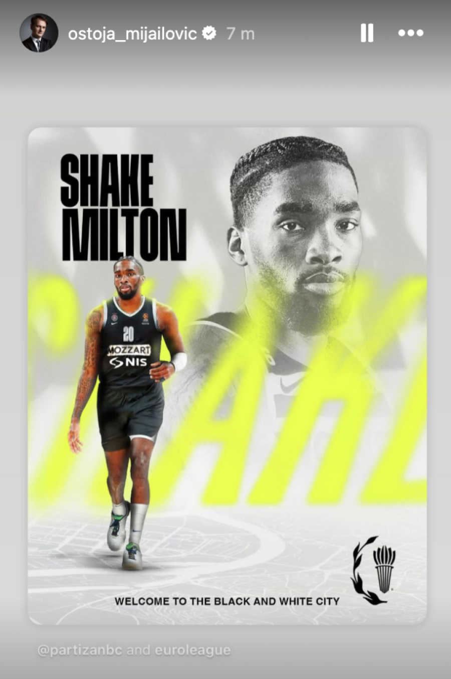 Partizanova NBA bomba! Mijailović se pohvalio pojačanjem iz Lejkersa!