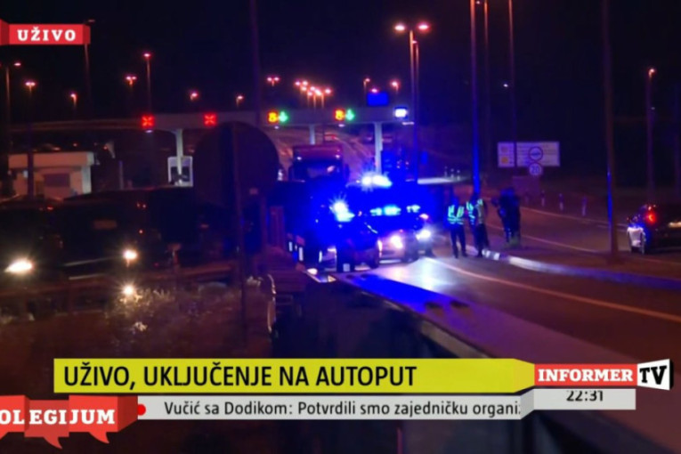 Blokaderi hoće da parališu Srbiju: Blokirali auto-put "Miloš Veliki" (FOTO/VIDEO)