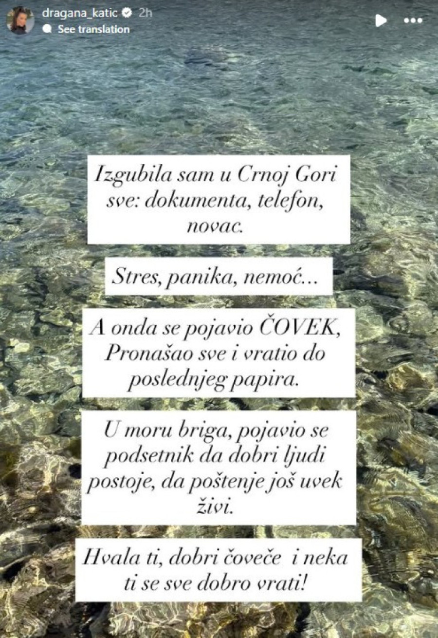 Dragana Katić na letovanju doživela pravu noćnu moru: Telefon, novac, dokumenta... Sve sam izgubila! (FOTO)