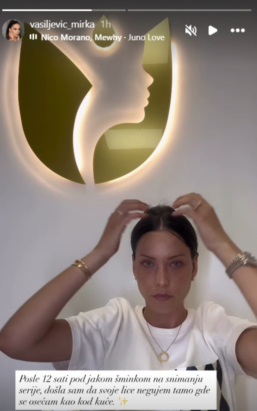 Mirka Vasiljević pokazala lice bez šminke! Glumica skinula "fasadu" nakon 12 sati, a ovo je rezultat