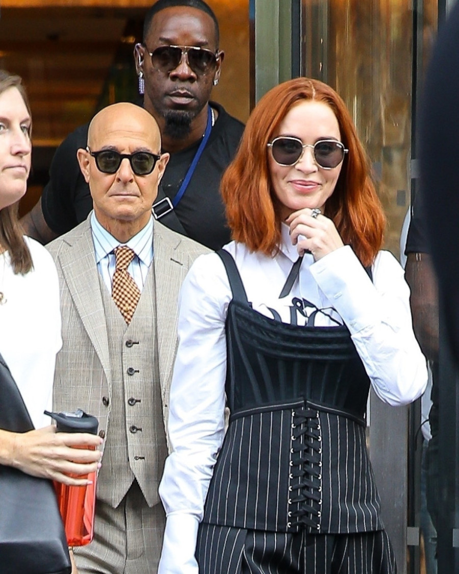 Konačno se pojavila i ona! Emili Blant skoro neprepoznatljiva na snimanju filma "Đavo nosi Pradu 2" (FOTO)