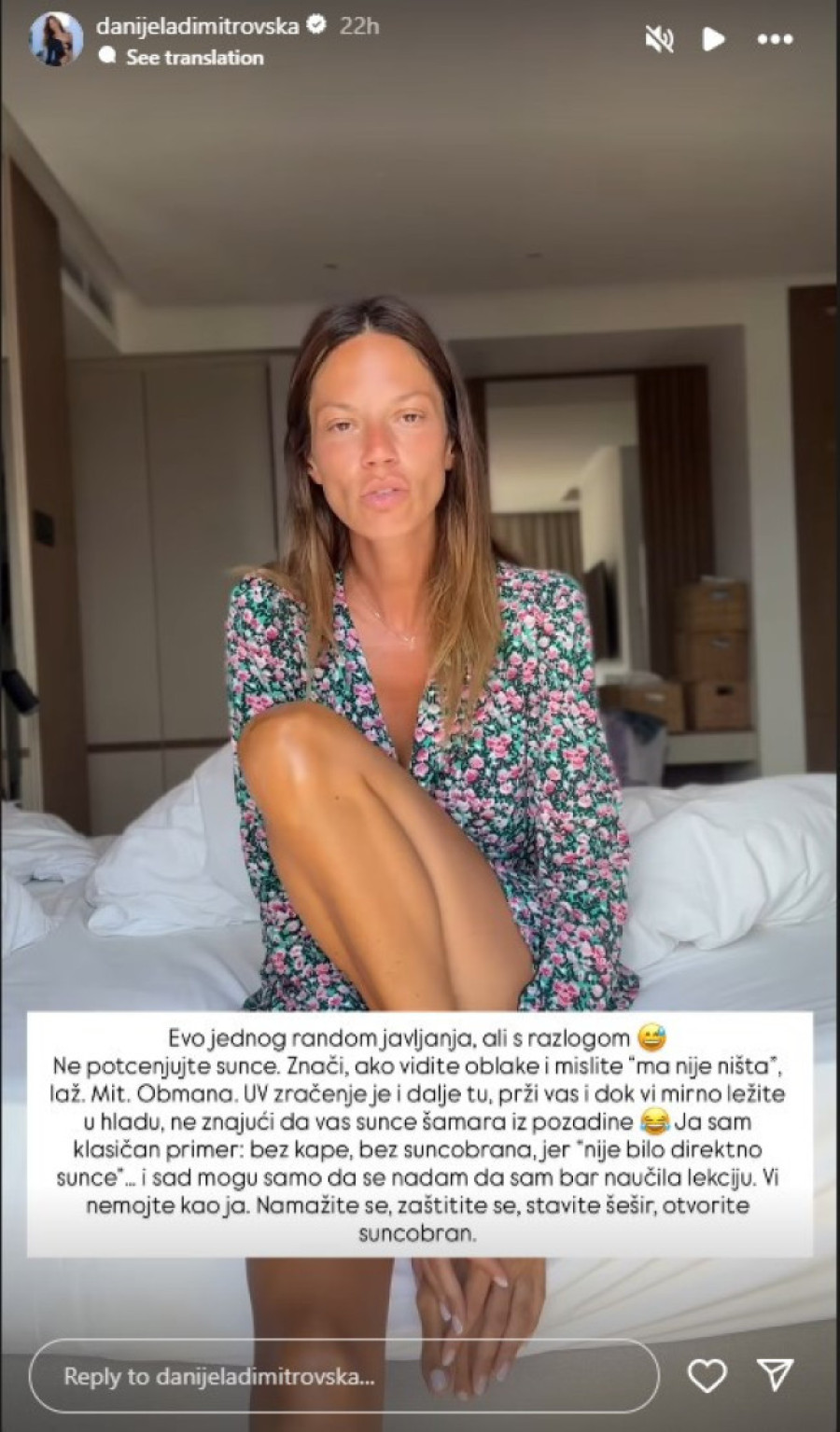 Danijeli Dimitrovskoj pozlilo na moru: Sve je krenulo polako, a onda sam dušu ispustila!