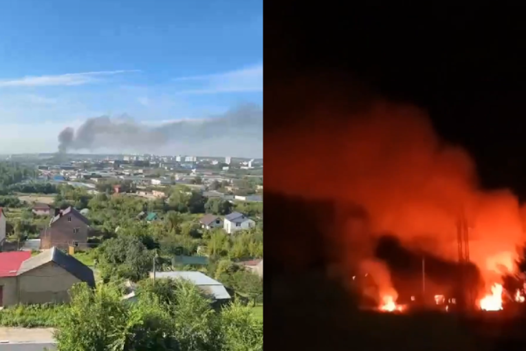 Ukrajinci zasuli Rusiju dronovima! Pogođena fabrika, buknuo požar, prekinute mobilne usluge (VIDEO)