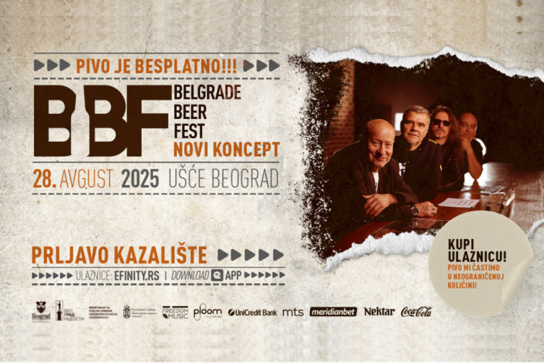 Rok spektakl leta na najvećoj bini u Evropi: Prljavo kazalište dolazi na Belgrade Beer Fest