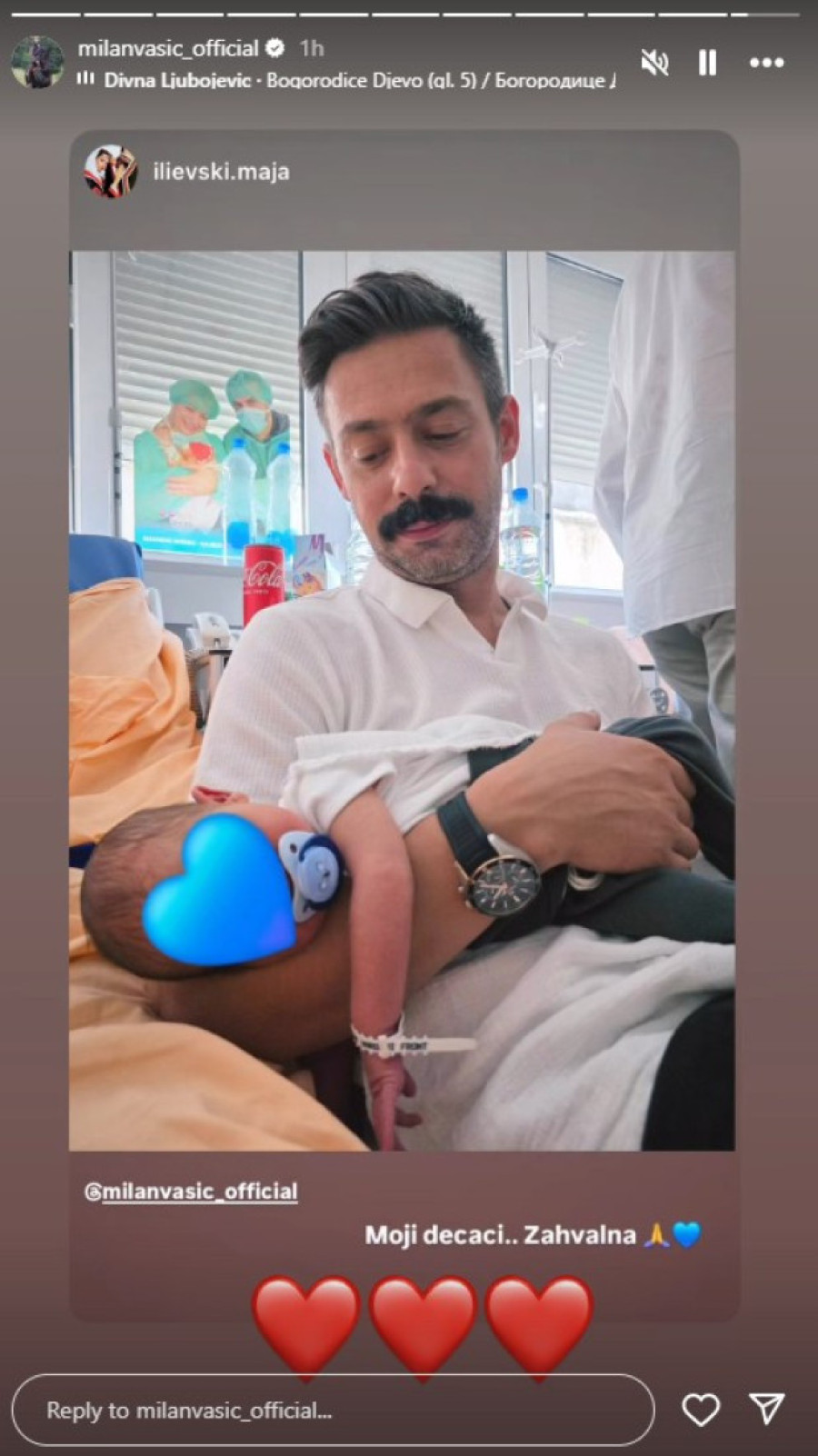 Prva fotka Milana Vasića sa sinom: Njegova supruga puca od sreće zbog prizora (FOTO)