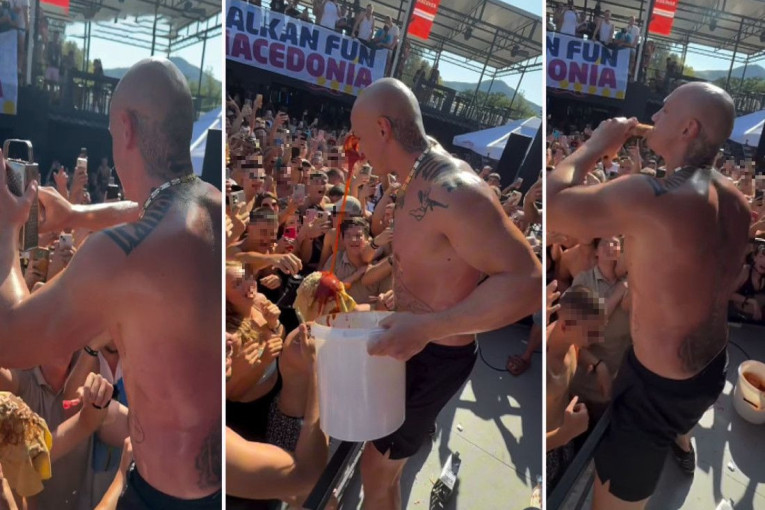 "Sramota!" Desingerica sažvakao palačinku, pa dao fanu da pojede! (VIDEO)