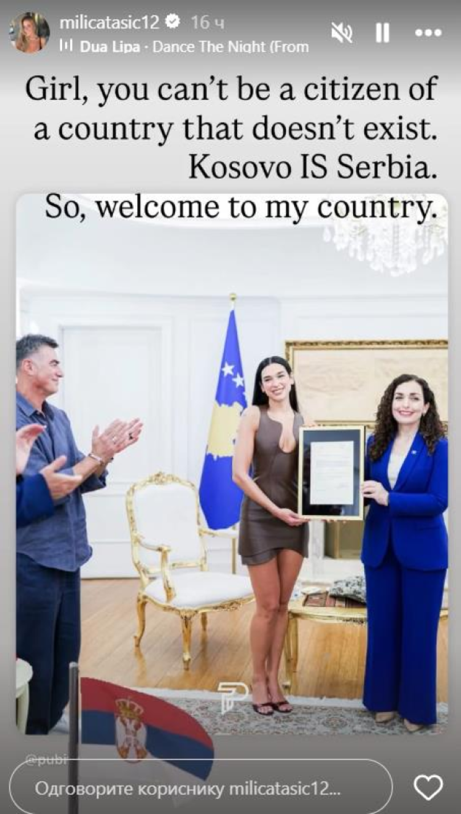 Devojko, Kosovo je Srbija: Prelepa Srpkinja spustila na zemlju albansku provokatorku! (FOTO)