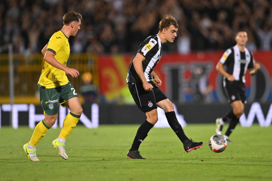 Partizan se sam ubio protiv Hibernijana! Škoti odneli dva gola prednosti iz Humske! (FOTO/VIDEO)