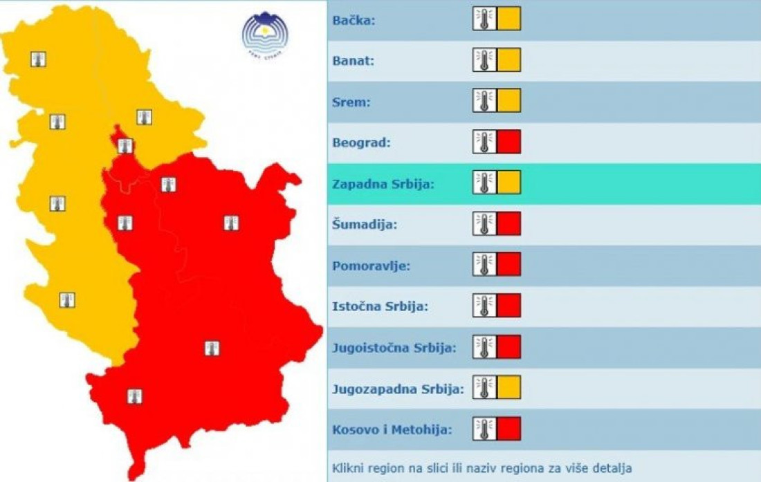 Opasno! Stižu paklene vrućine u Srbiju: Za vikend ćemo se baš kuvati, popaljeni alarmi u celoj zemlji (MAPA)