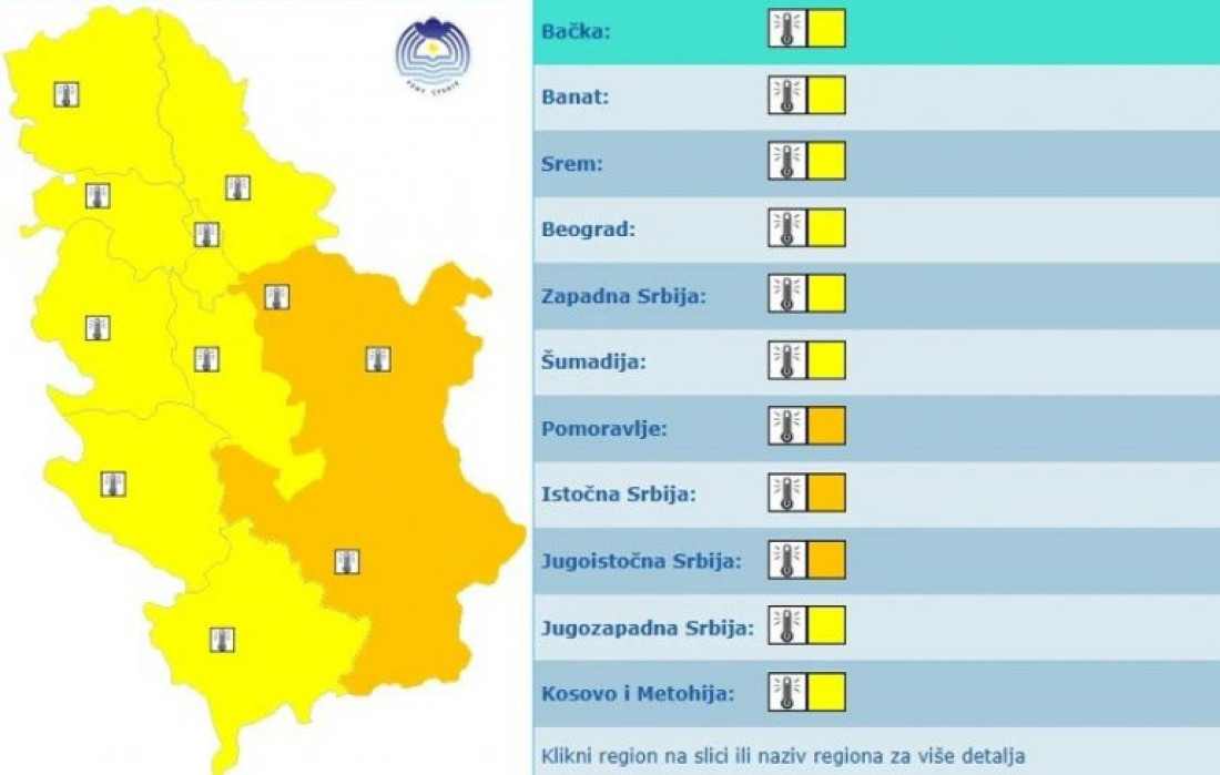 Opasno! Stižu paklene vrućine u Srbiju: Za vikend ćemo se baš kuvati, popaljeni alarmi u celoj zemlji (MAPA)