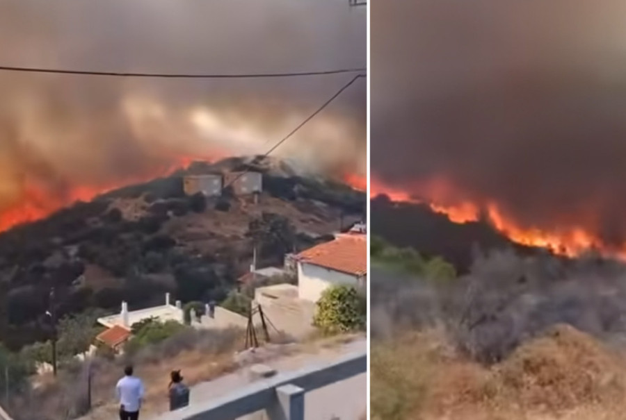 Izneli su ugljenisanog muškarca iz kuće! Požari opet opustošili Grčku - scene strave i užasa! (FOTO)